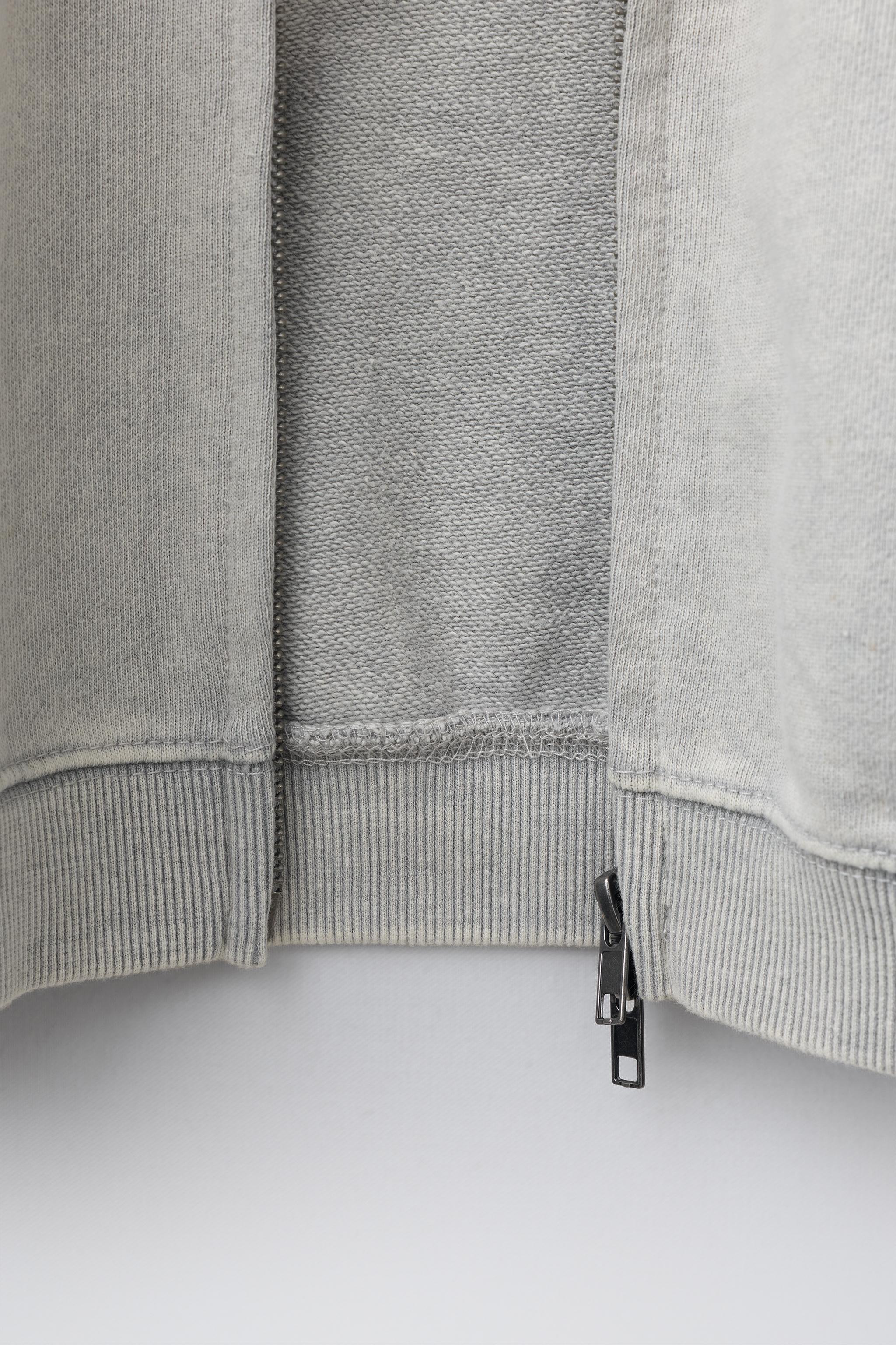 SWEAT ZIPPÉ FADE OUT À ÉTIQUETTE